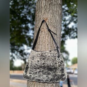 Vintage Y2K Brighton Collectibles 2000 Limited Edition Faux Fur Bag 149 of 500